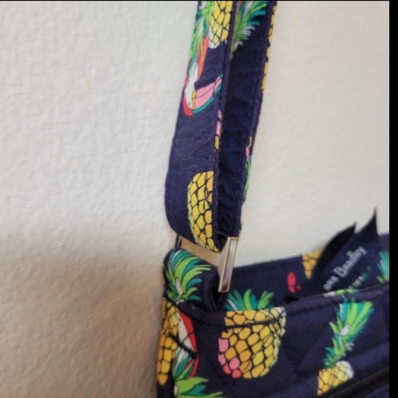 Vera Bradley Tropical Toucan Pineapple Print Crossbody Bag - Picture 8 of 14
